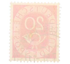 Почтовая марка 20 пфеннигов 1951 года Западная Германия (ФРГ)