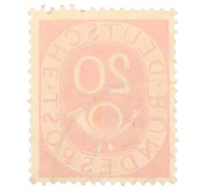 Почтовая марка 20 пфеннигов 1951 года Западная Германия (ФРГ) — Фото №2