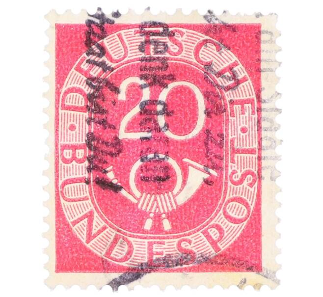 Почтовая марка 20 пфеннигов 1951 года Западная Германия (ФРГ) (Артикул: T11-35699) — Фото №1