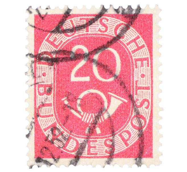 Почтовая марка 20 пфеннигов 1951 года Западная Германия (ФРГ) (Артикул: T11-35700) — Фото №1
