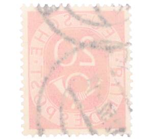 Почтовая марка 20 пфеннигов 1951 года Западная Германия (ФРГ) — Фото №2