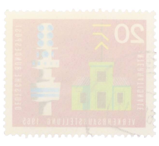 Почтовая марка 20 пфеннигов 1965 года Западная Германия (ФРГ) «Международная транспортная выставка в Мюнхене» (Артикул: T11-35706) — Фото №2