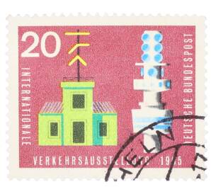 Почтовая марка 20 пфеннигов 1965 года Западная Германия (ФРГ) «Международная транспортная выставка в Мюнхене» — Фото №1