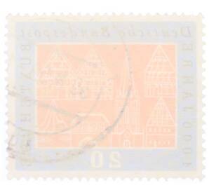 Почтовая марка 20 пфеннигов 1959 года Западная Германия (ФРГ) «Тысячелетие города Букстехуде»