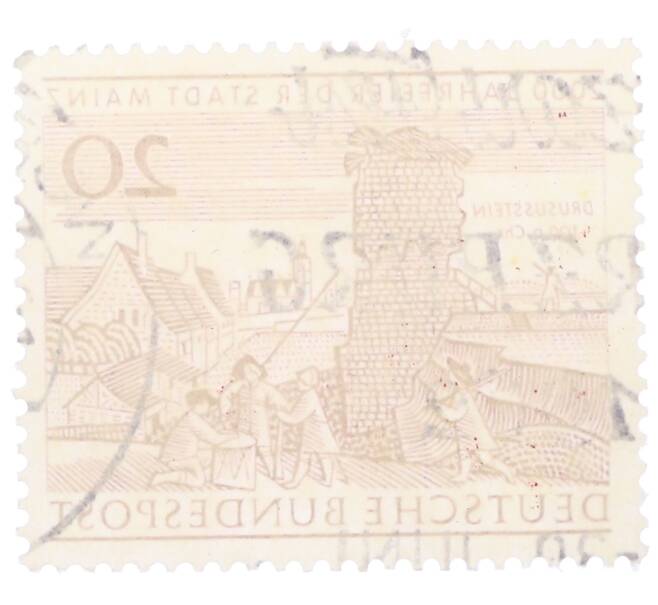 Почтовая марка 20 пфеннигов 1962 года Западная Германия (ФРГ) «2000-летие города Майнца» (Артикул: T11-35728) — Фото №2