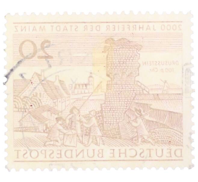 Почтовая марка 20 пфеннигов 1962 года Западная Германия (ФРГ) «2000-летие города Майнца» (Артикул: T11-35729) — Фото №2