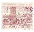 Почтовая марка 20 пфеннигов 1962 года Западная Германия (ФРГ) «2000-летие города Майнца» (Артикул: T11-35730) — Фото №1