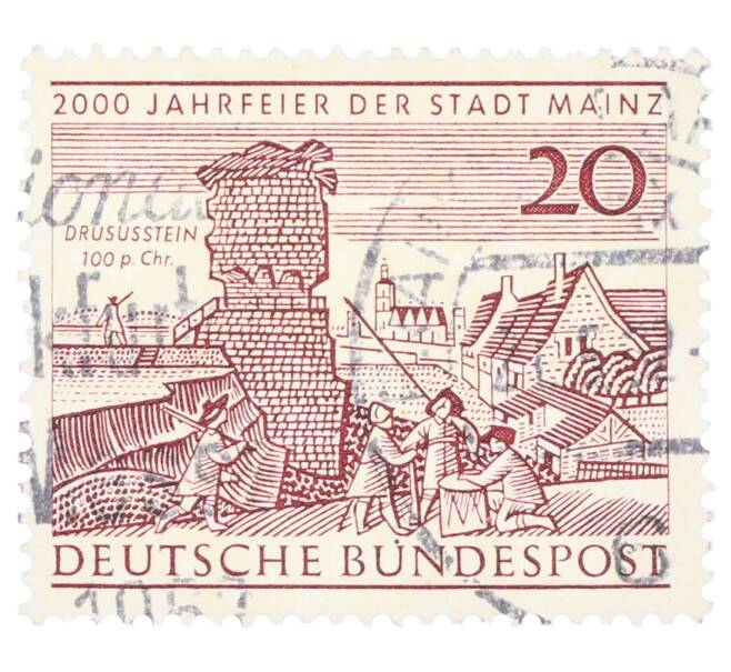 Почтовая марка 20 пфеннигов 1962 года Западная Германия (ФРГ) «2000-летие города Майнца» (Артикул: T11-35732) — Фото №1
