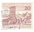 Почтовая марка 20 пфеннигов 1962 года Западная Германия (ФРГ) «2000-летие города Майнца» (Артикул: T11-35734) — Фото №1