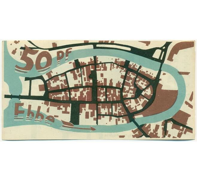 Банкнота 50 пфеннигов 1921 года Германия — Итцехо (Нотгельд) (Артикул: K10-12298) — Фото №2