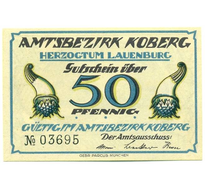 Банкнота 50 пфеннигов 1921 года Германия — Коберг (Нотгельд) (Артикул: K10-12307) — Фото №1