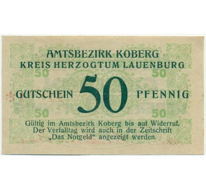 Банкнота 50 пфеннигов 1921 года Германия — Коберг (Нотгельд) (Артикул: K10-12311) — Фото №2