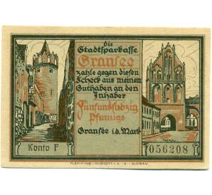 75 пфеннигов 1921 года Германия — Гранзе (Нотгельд) — Фото №1