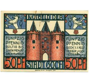 50 пфеннигов 1922 года Германия — Гох (Нотгельд)