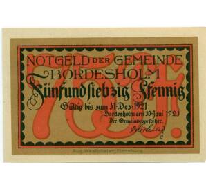 75 пфеннигов 1921 года Германия — Бордесхольм (Нотгельд)