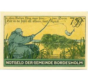 75 пфеннигов 1921 года Германия — Бордесхольм (Нотгельд)