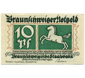 10 пфеннигов 1921 года Германия — Брауншвейг (Нотгельд)