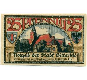 25 пфеннигов 1921 года Германия — Биттерфельд (Нотгельд) — Фото №1