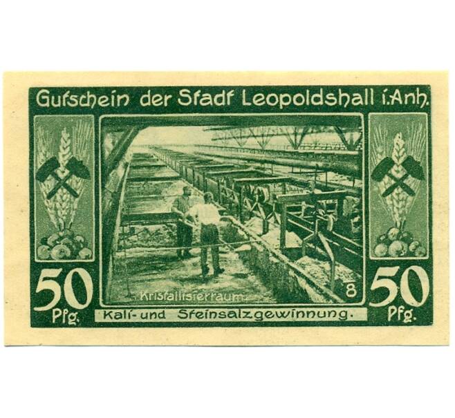 Банкнота 50 пфеннигов 1921 года Германия — Леопольдсхолл (Нотгельд) (Артикул: K10-12347) — Фото №1