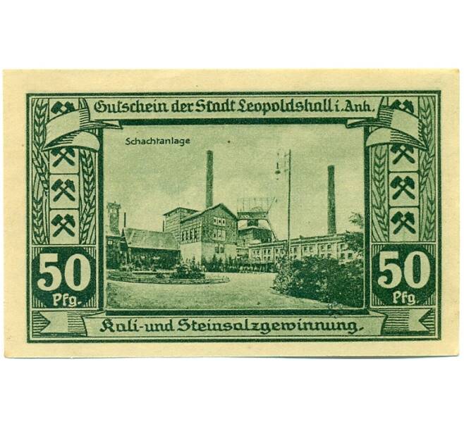Банкнота 50 пфеннигов 1921 года Германия — Леопольдсхолл (Нотгельд) (Артикул: K10-12348) — Фото №1