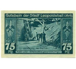 75 пфеннигов 1921 года Германия — Леопольдсхолл (Нотгельд) — Фото №1