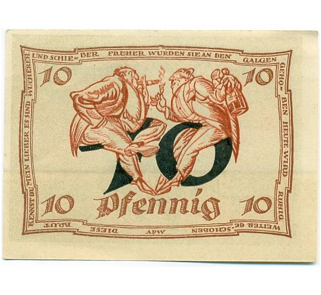 Банкнота 10 пфеннигов 1921 года Германия — Арнштадт (Нотгельд) (Артикул: K10-12368) — Фото №2