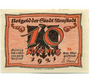 10 пфеннигов 1921 года Германия — Арнштадт (Нотгельд) — Фото №1