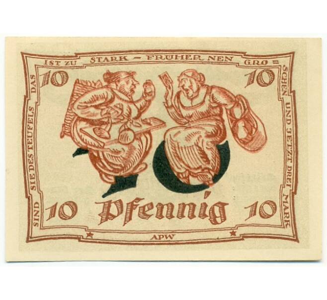 Банкнота 10 пфеннигов 1921 года Германия — Арнштадт (Нотгельд) (Артикул: K10-12370) — Фото №2