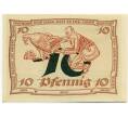 Банкнота 10 пфеннигов 1921 года Германия — Арнштадт (Нотгельд) (Артикул: K10-12372) — Фото №2