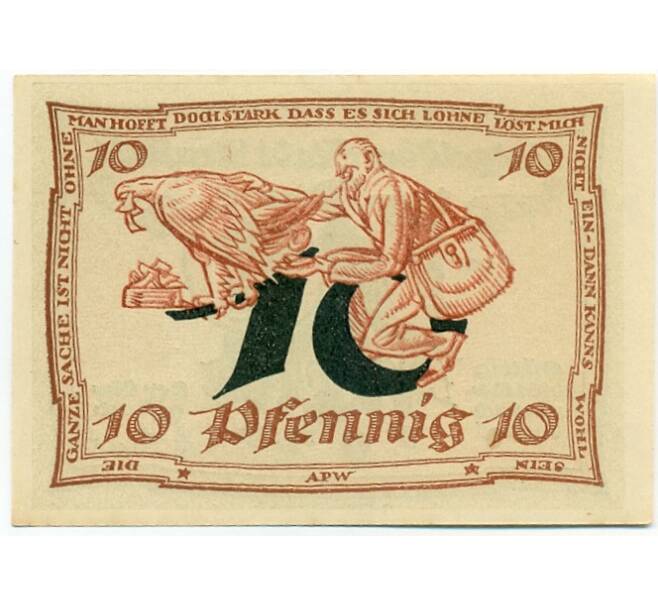 Банкнота 10 пфеннигов 1921 года Германия — Арнштадт (Нотгельд) (Артикул: K10-12372) — Фото №2