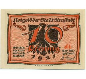 10 пфеннигов 1921 года Германия — Арнштадт (Нотгельд) — Фото №1