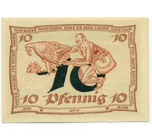 10 пфеннигов 1921 года Германия — Арнштадт (Нотгельд) — Фото №2