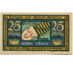 25 пфеннигов 1921 года Германия — Брена (Нотгельд) — Фото №1