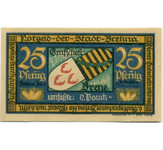 Банкнота 25 пфеннигов 1921 года Германия — Брена (Нотгельд) (Артикул: K10-12378) — Фото №1