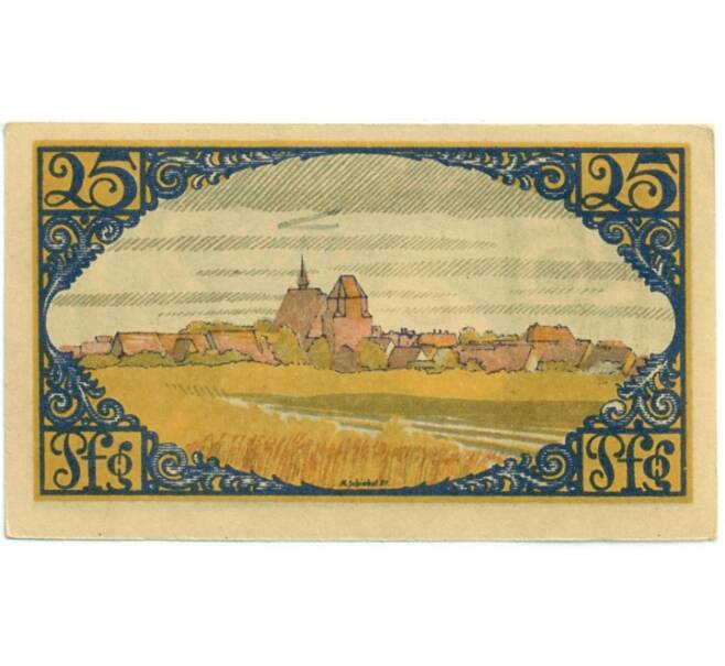 Банкнота 25 пфеннигов 1921 года Германия — Брена (Нотгельд) (Артикул: K10-12378) — Фото №2