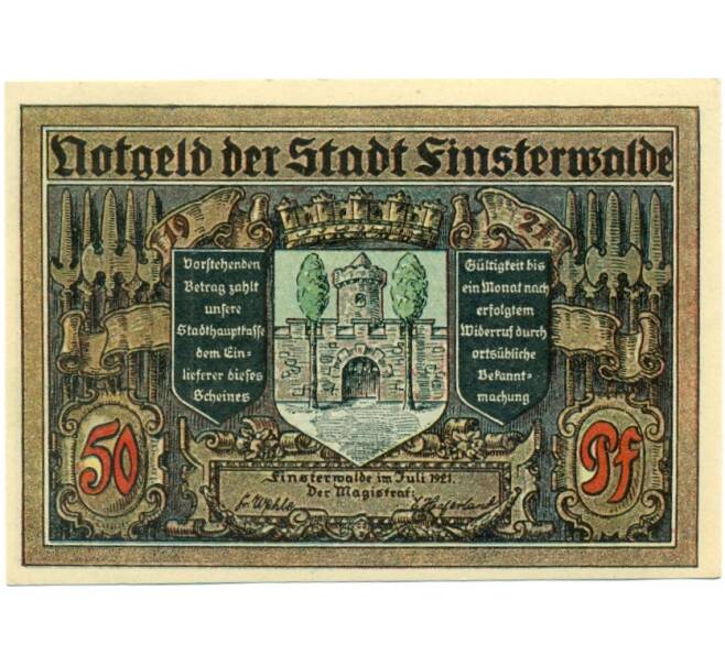 Банкнота 50 пфеннигов 1921 года Германия — Финстервальде (Нотгельд) (Артикул: K10-12392) — Фото №1