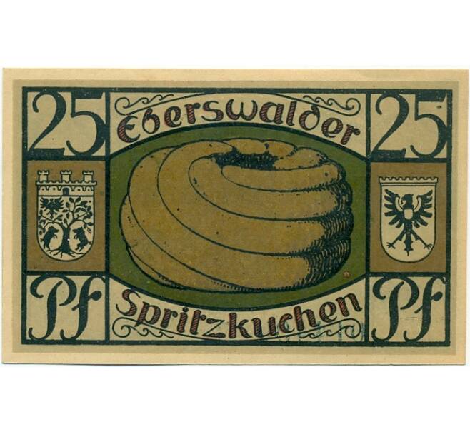 Банкнота 25 пфеннигов 1921 года Германия — Эберсвальде (Нотгельд) (Артикул: K10-12398) — Фото №1