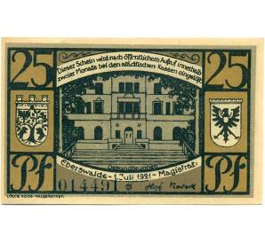 25 пфеннигов 1921 года Германия — Эберсвальде (Нотгельд) — Фото №2