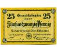 Банкнота 25 пфеннигов 1921 года Германия — Эккартсберга (Нотгельд) (Артикул: K10-12400) — Фото №2