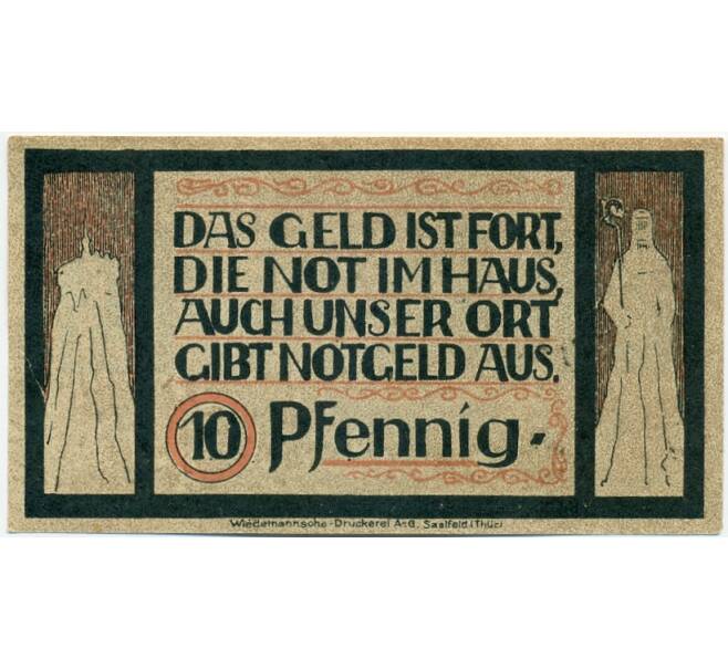 Банкнота 10 пфеннигов 1921 года Германия — Лауэнштайн (Нотгельд) (Артикул: K10-12403) — Фото №1