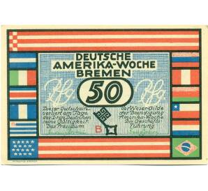 50 пфеннигов 1923 года Германия — Бремен (Нотгельд) — Фото №1