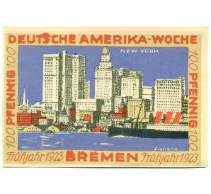 100 пфеннигов 1923 года Германия — Бремен (Нотгельд) — Фото №2