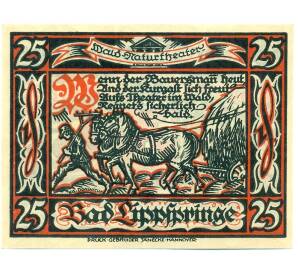 25 пфеннигов 1921 года Германия — Бад-Липпшпринге (Нотгельд) — Фото №1