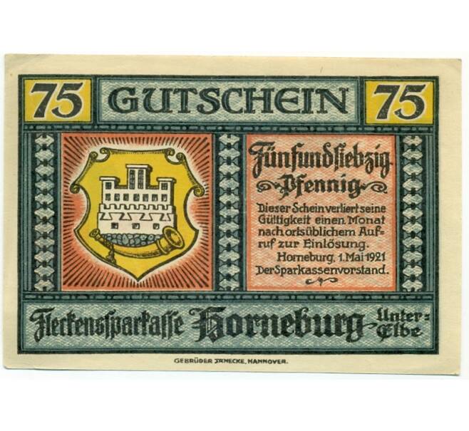 Банкнота 75 пфеннигов 1921 года Германия — Хорнебург (Нотгельд) (Артикул: K10-12419) — Фото №2