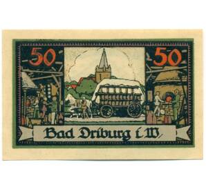 50 пфеннигов 1921 года Германия — Бад-Дрибург (Нотгельд) — Фото №2