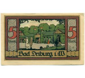 5 марок 1921 года Германия — Бад-Дрибург (Нотгельд) — Фото №2