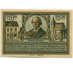 75 пфеннигов 1921 года Германия — Кройцбург (Нотгельд) — Фото №1