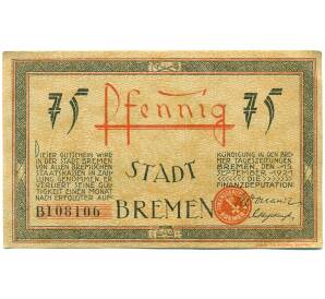 75 пфеннигов 1921 года Германия — Бремен (Нотгельд) — Фото №2
