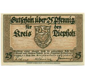 25 пфеннигов 1921 года Германия — Дипхольц (Нотгельд) — Фото №1