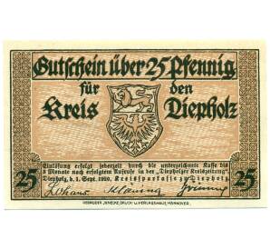 25 пфеннигов 1921 года Германия — Дипхольц (Нотгельд) — Фото №1